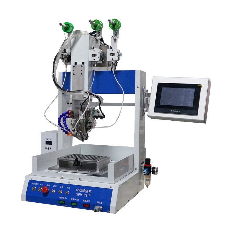 PCB板自動剝皮焊線機高壓燈LED燈條自動焊線自動裁線送線